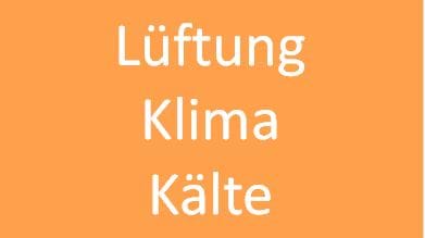 Lüftung Klima Kälte