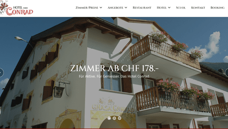 Hotel Conrad Scuol, Topfirma, Cliff, Webshop-Aadorf, Gratiswerbung, Netzwerk Schweiz, Kontakte,