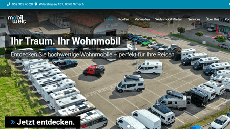 Mobil Welt Sirnach, Topfirma.ch, Cliff Vertriebs GmbH, Wohnmobile